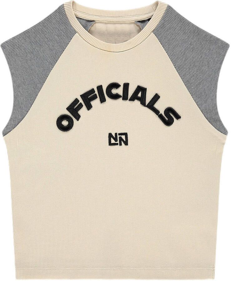 NIK & NIK Meisjes Tops & T-shirts Officials Aglan Rib Top Ecru - Foto 2
