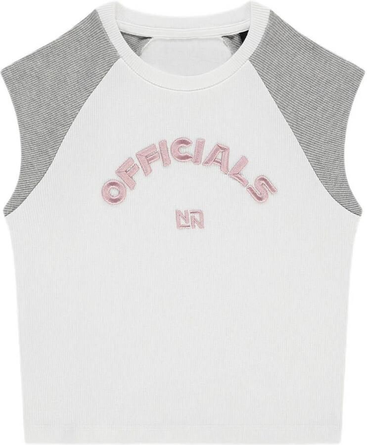 NIK & NIK Meisjes Tops & T-shirts Officials Aglan Rib Top Wit - Foto 6