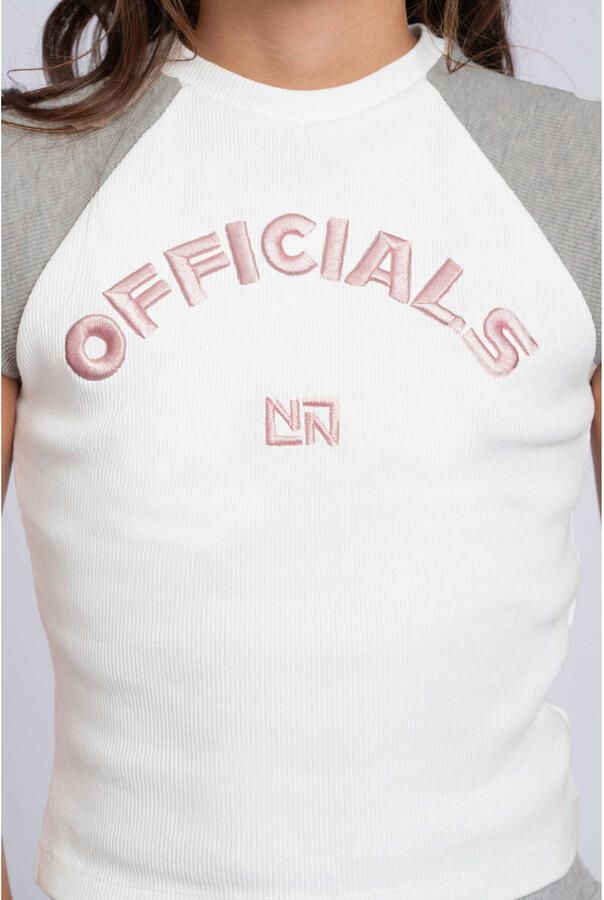 NIK & NIK Meisjes Tops & T-shirts Officials Aglan Rib Top Wit - Foto 5