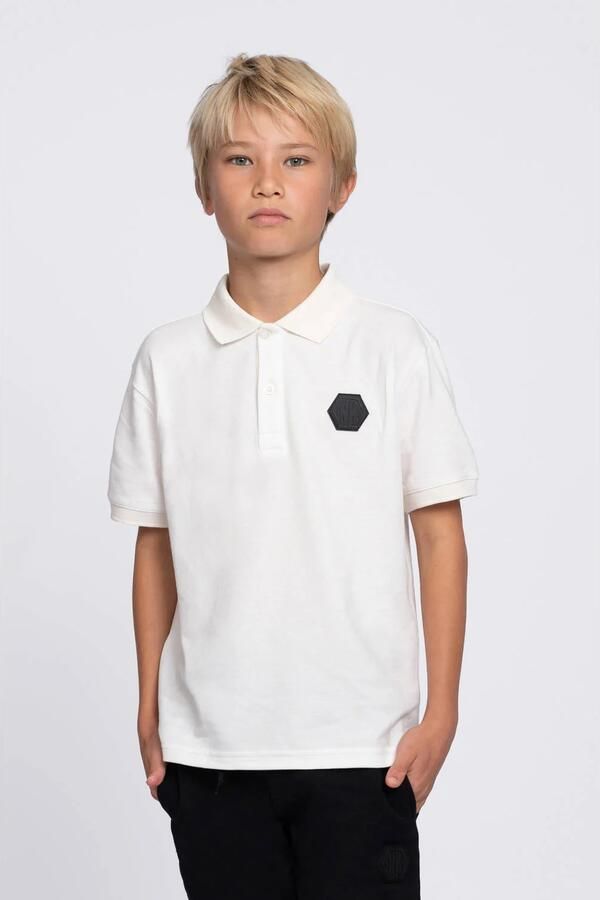 NIK & NIK Jongens Polo's & T-shirts Atlas Relaxed Polo Wit - Foto 6