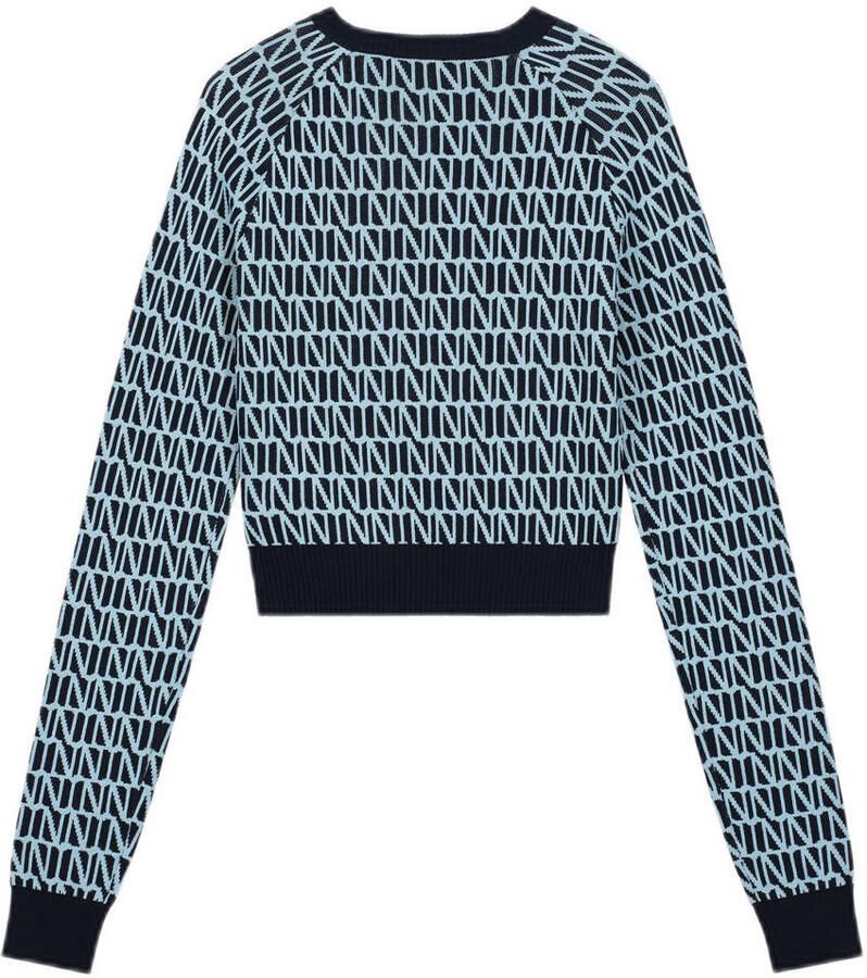 NIK&NIK pullover blauw Trui Meisjes Viscose Ronde hals All over print 128 - Foto 2