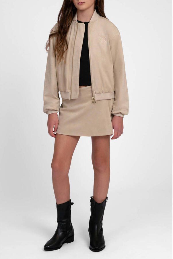 NIK&NIK suède bomberjack beige