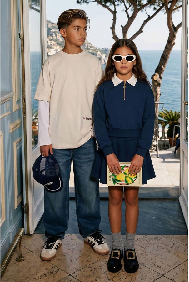 NIK&NIK sweater donkerblauw Effen | Sweater van - Foto 3