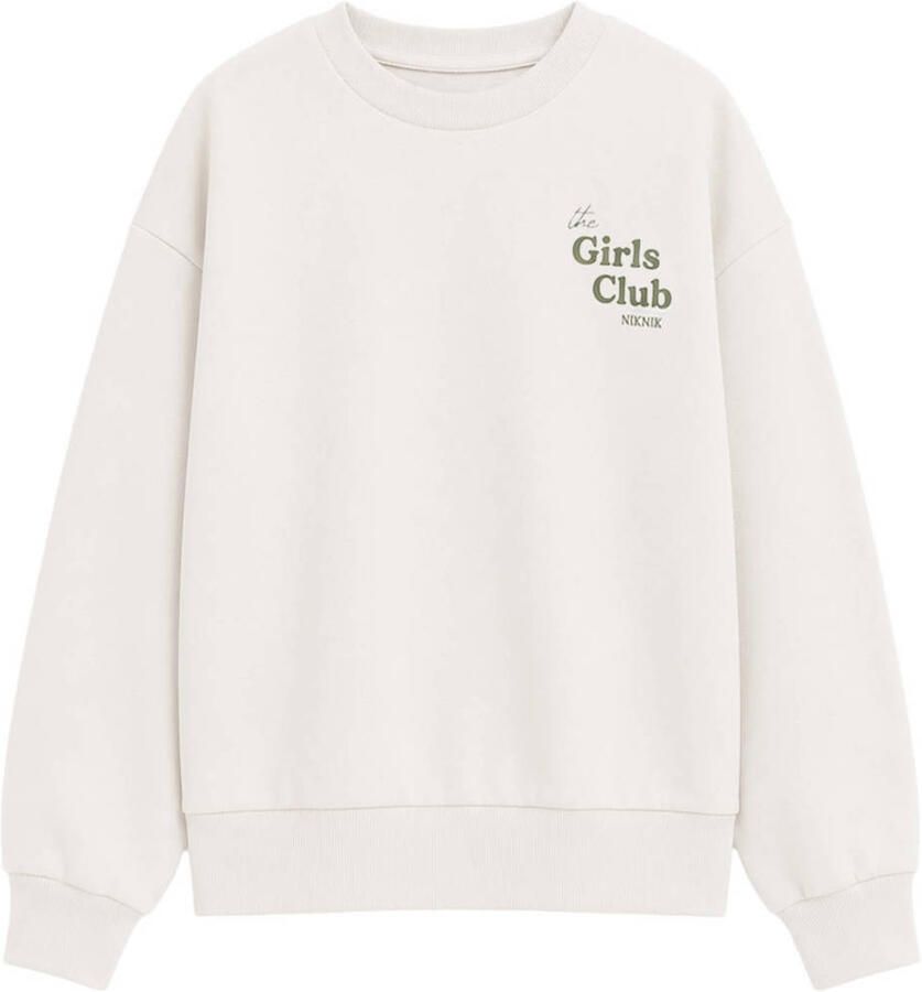 NIK&NIK sweater met backprint wit