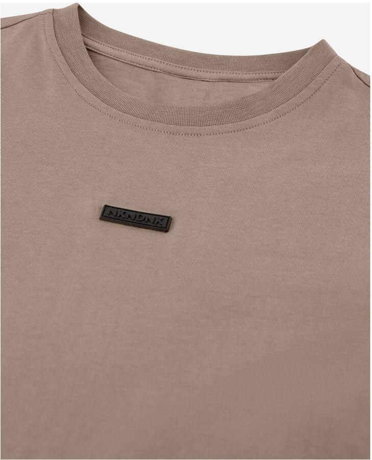 NIK & NIK Jongens Polo's & T-shirts Duuke Oversized T-shirt Beige