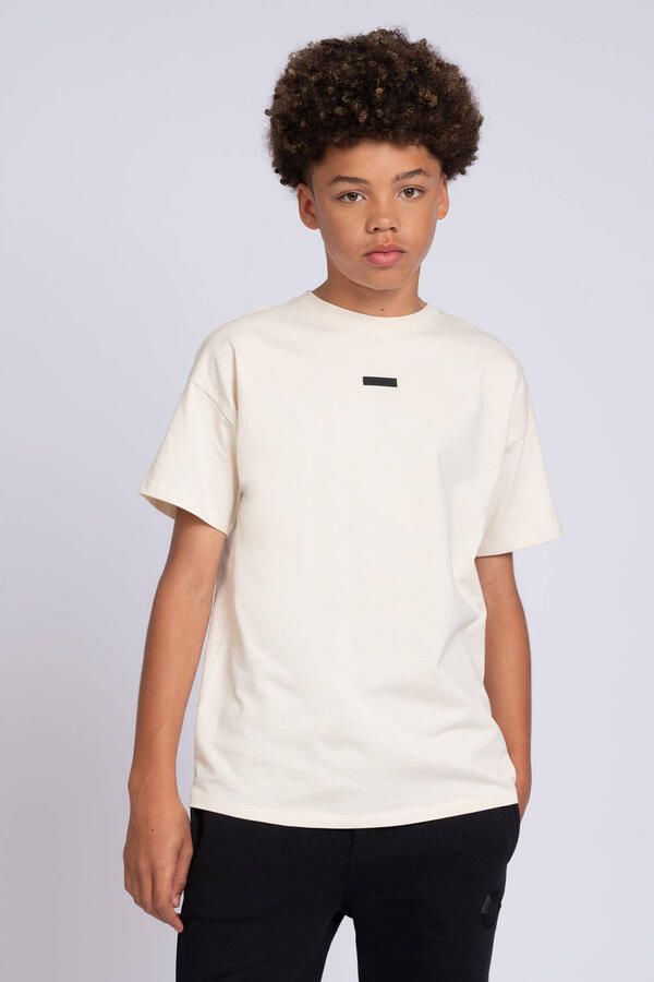 NIK & NIK Jongens Polo's & T-shirts Bloom Oversized T-shirt Beige - Foto 5