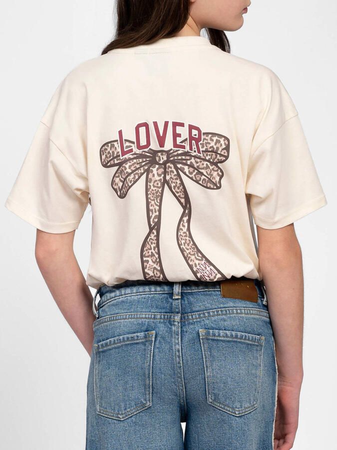NIK&NIK T-shirt met backprint Ecru Meisjes Katoen Ronde hals Backprint - Foto 3