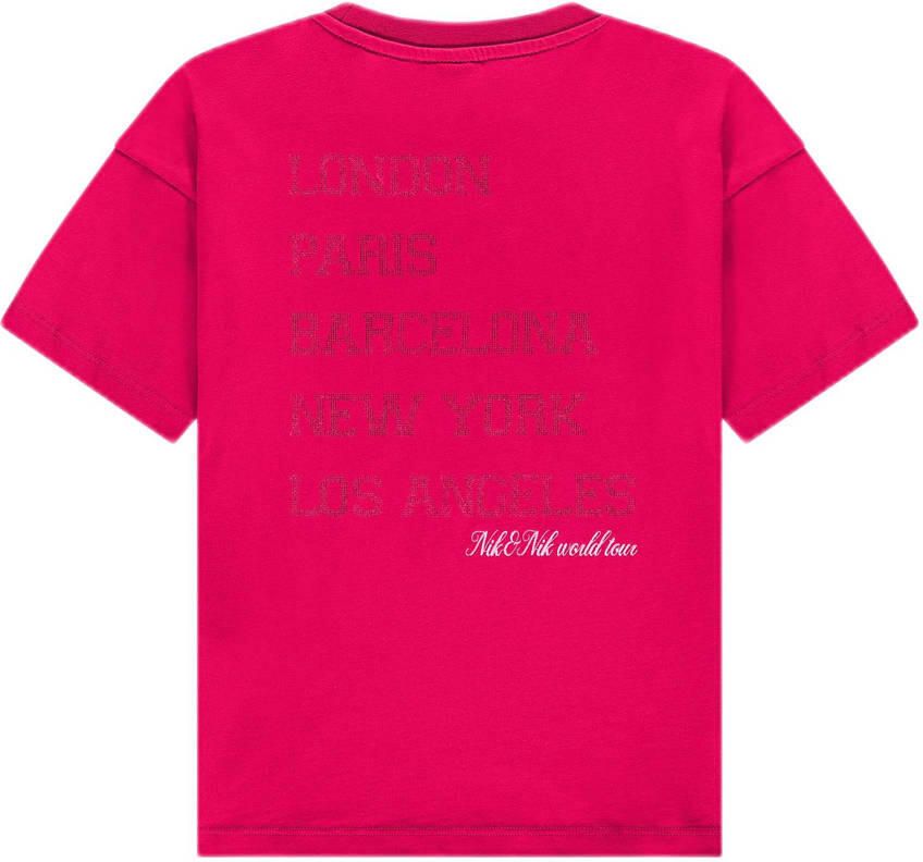 NIK & NIK Meisjes Tops & T-shirts Jetset T-shirt Roze - Foto 4
