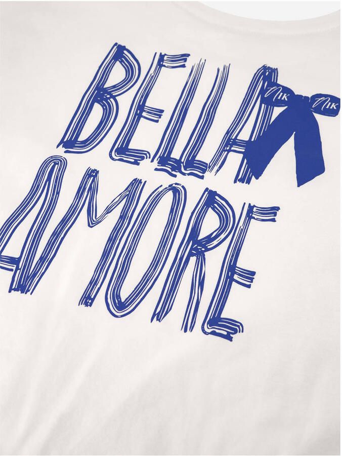 NIK & NIK Meisjes Tops & T-shirts Belle T-shirt Wit