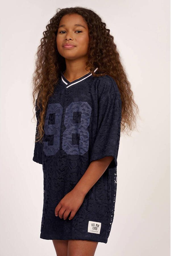 NIK&NIK T-shirtjurk korte jurk donkerblauw - Foto 3