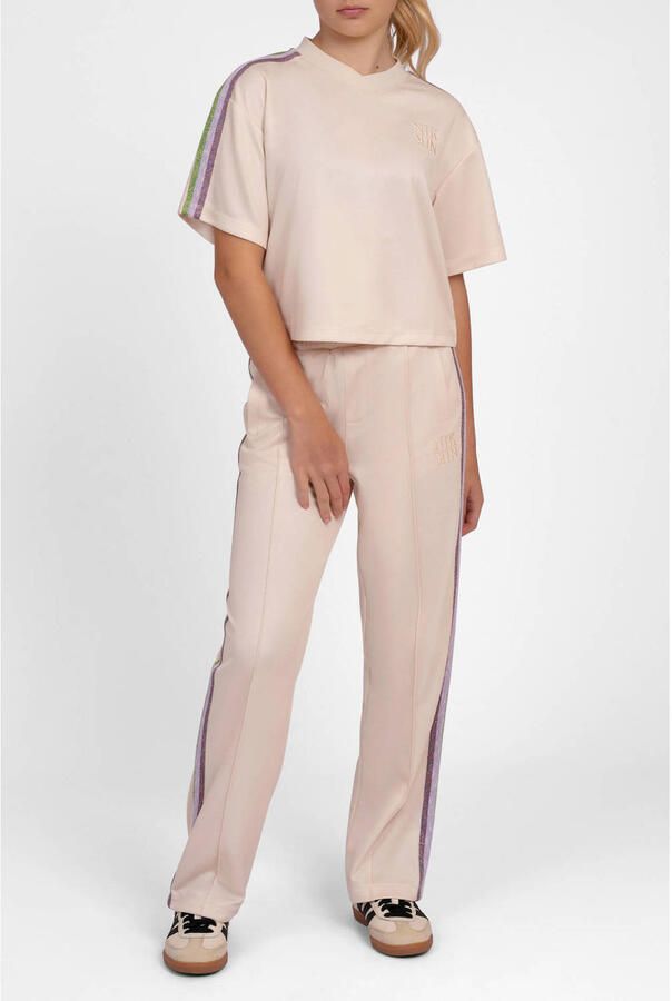 NIK&NIK wide leg casual broek beige