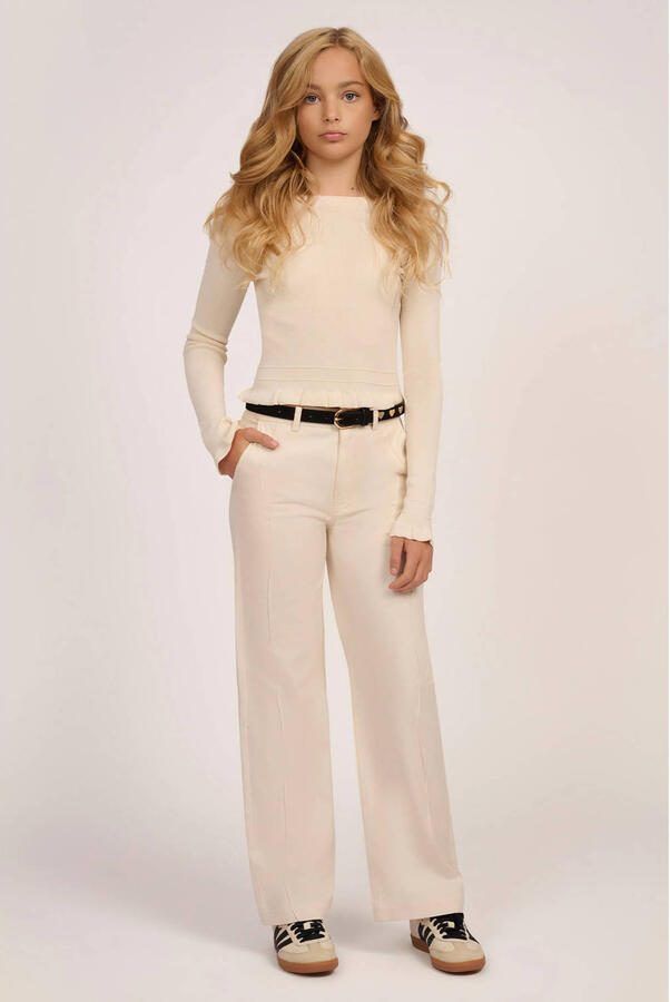 NIK&NIK wide leg high waist sweatpants beige
