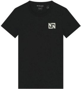 NIK&NIK T-shirt Fennamet backprint zwart