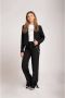 NIK&NIK wide leg broek Krista van gerecycled polyester zwart Effen 140 - Thumbnail 1