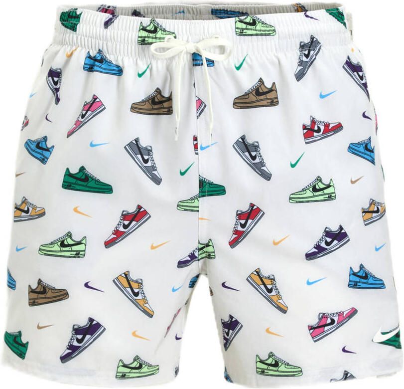 Nike zwemshort 5' Volley wit