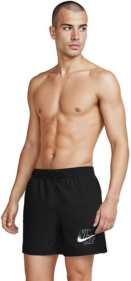 Nike zwemshort Breaker Logo 5' Volley zwart