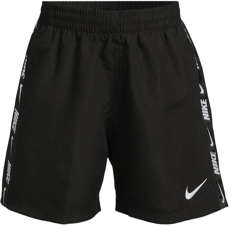 Nike zwemshort Breaker Logo Tape 4' Volley zwart