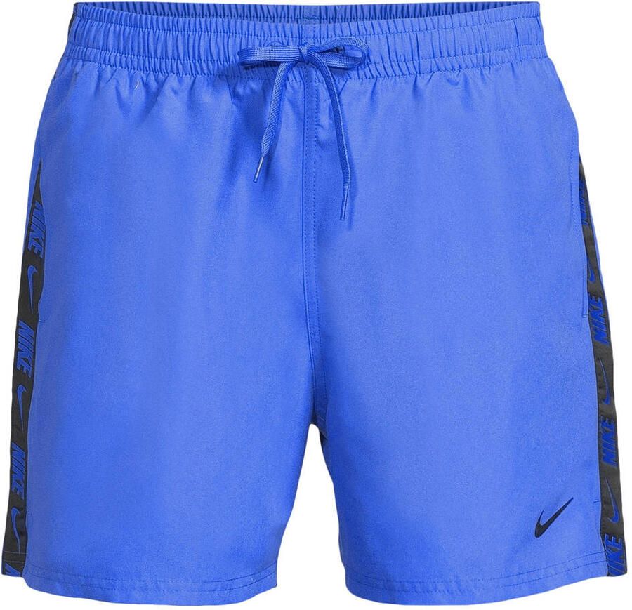 Nike zwemshort Breaker Logo Tape 5' Volley blauw
