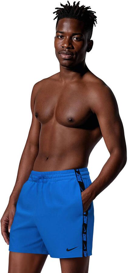 Nike zwemshort Breaker Logo Tape 5' Volley blauw - Foto 2