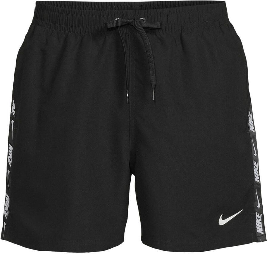 Nike zwemshort Breaker Logo tape 5' Volley zwart