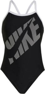Nike sportbadpak Tilt zwart wit