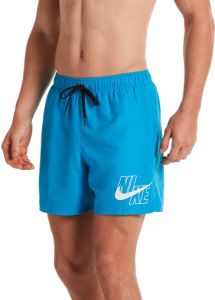 Nike volley logo boardshort 5 inch blauw heren