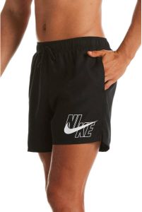 Nike volley logo boardshort 5 inch zwart heren