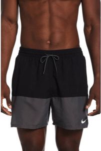Nike zwemshort Split 5' Volley zwart grijs