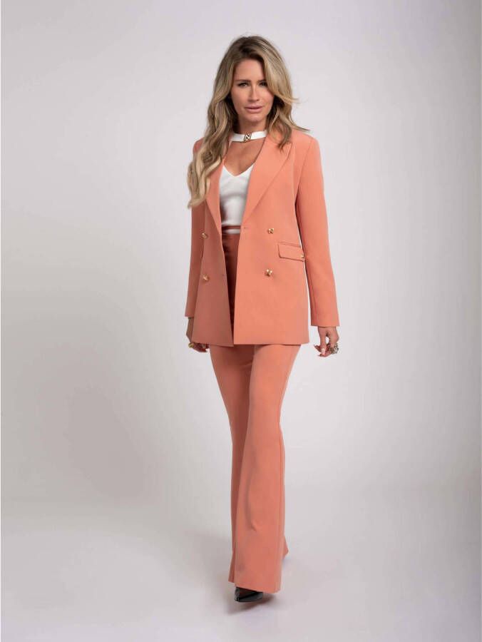 NIKKIE getailleerde blazer Famke oranje