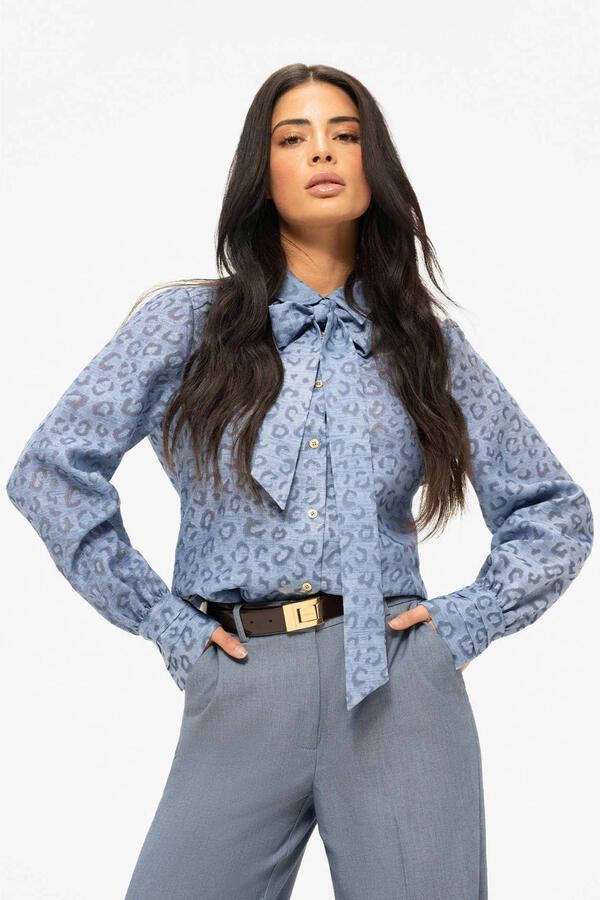 NIKKIE blouse lichtblauw