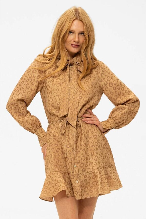 NIKKIE blousejurk camel