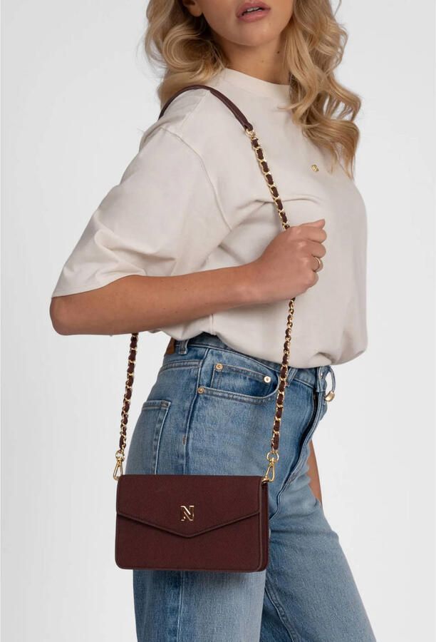 NIKKIE crossbody tas Daxing Canvas donkerrood - Foto 2