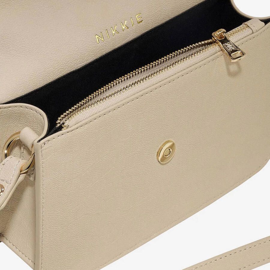NIKKIE crossbody tas Daxing Croco beige - Foto 2