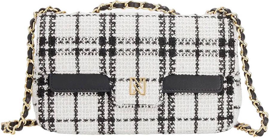 NIKKIE crossbody tas Orlea ecru zwart