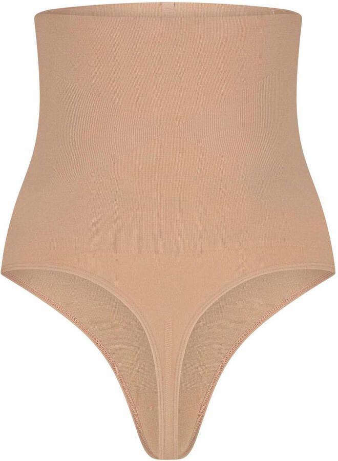 NIKKIE medium corrigerende high waist string beige - Foto 2