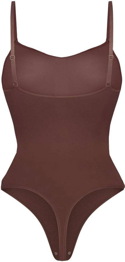 NIKKIE medium corrigerende stringbody bruin - Foto 3