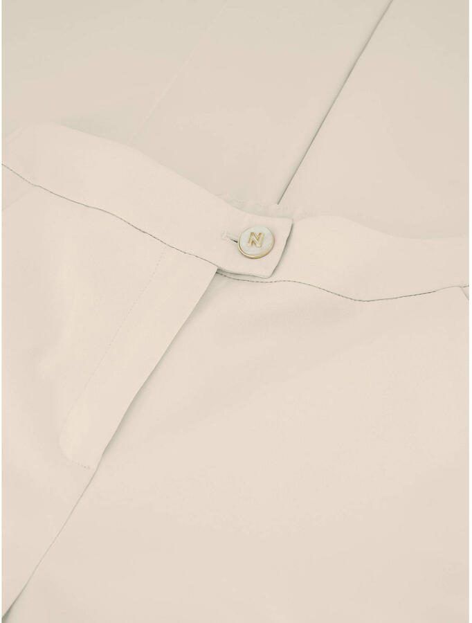 NIKKIE straight high waist broek crème - Foto 2