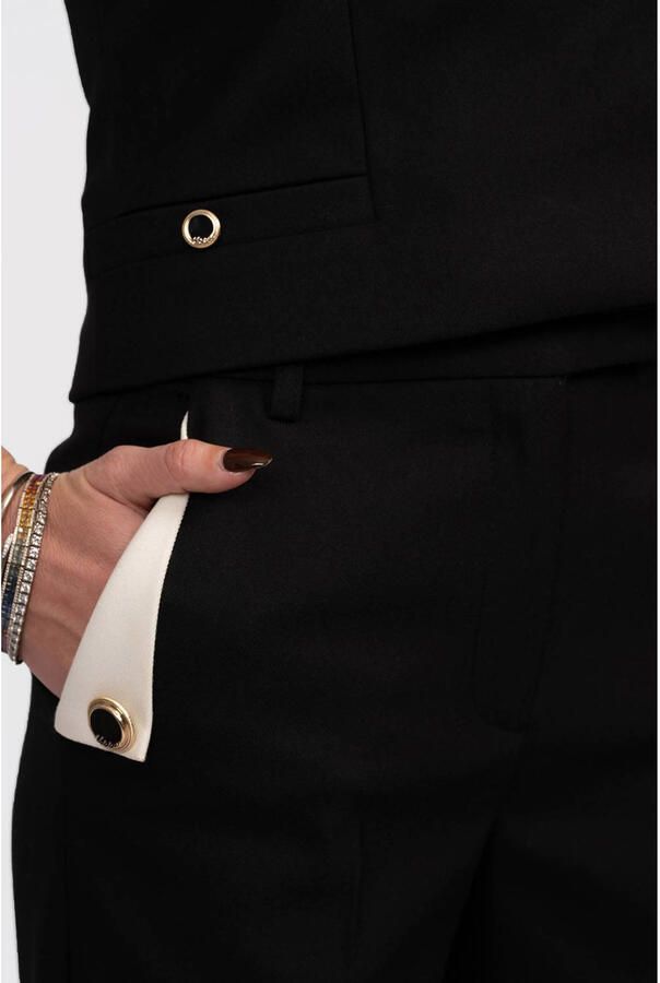 NIKKIE straight high waist pantalon zwart - Foto 2