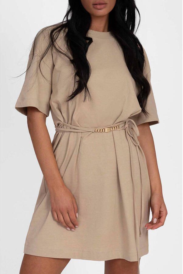 NIKKIE T-shirtjurk korte jurk beige - Foto 2