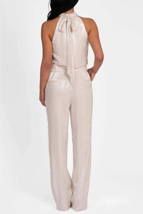 NIKKIE viscose jacquard jumpsuit ecru - Foto 2