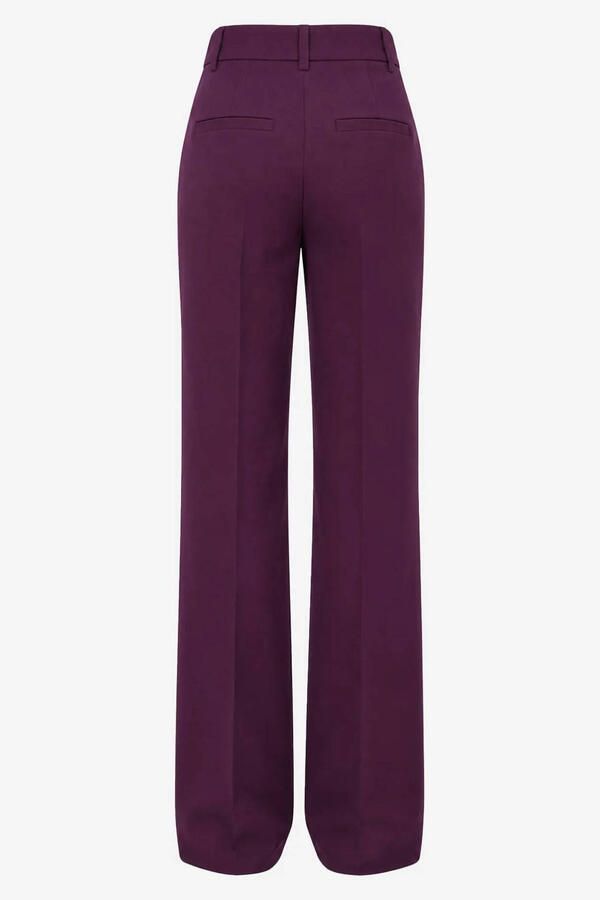 NIKKIE wide leg broek aubergine - Foto 2