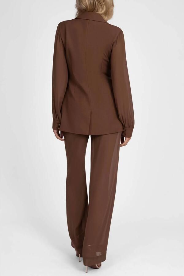 NIKKIE wide leg pantalon bruin - Foto 2