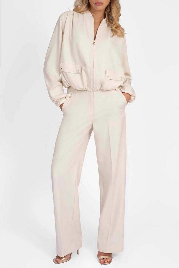 NIKKIE wide leg pantalon crème