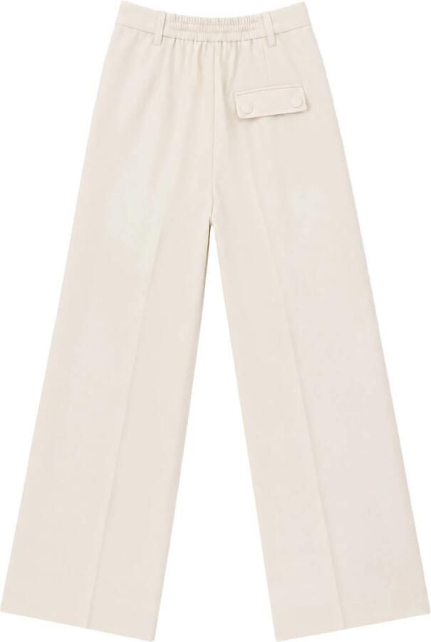 NIKKIE wide leg pantalon crème - Foto 2