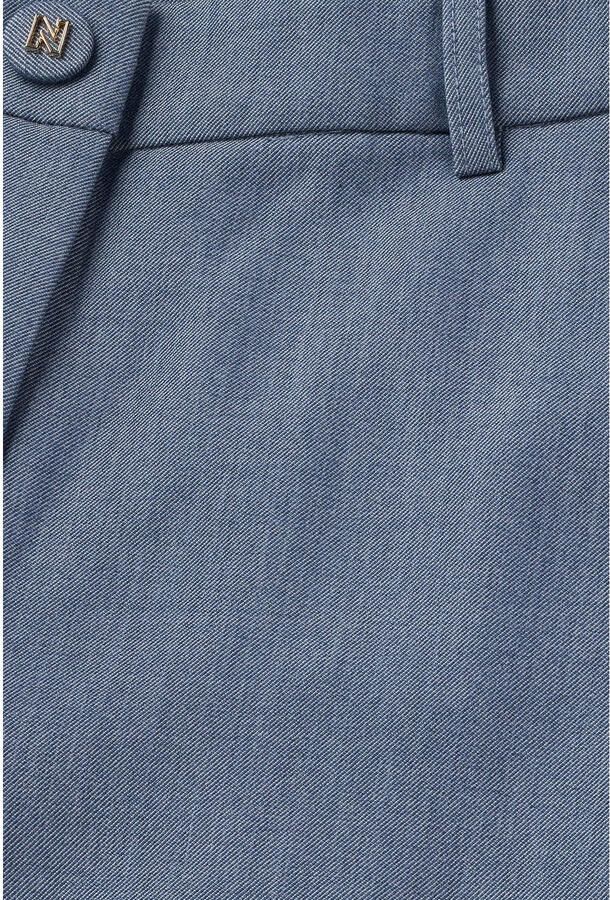 NIKKIE wide leg regular waist broek blauw - Foto 2