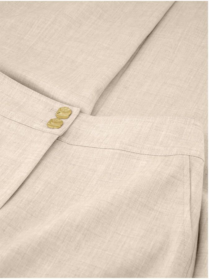 NIKKIE x Anna Nooshin straight high waist broek beige - Foto 2
