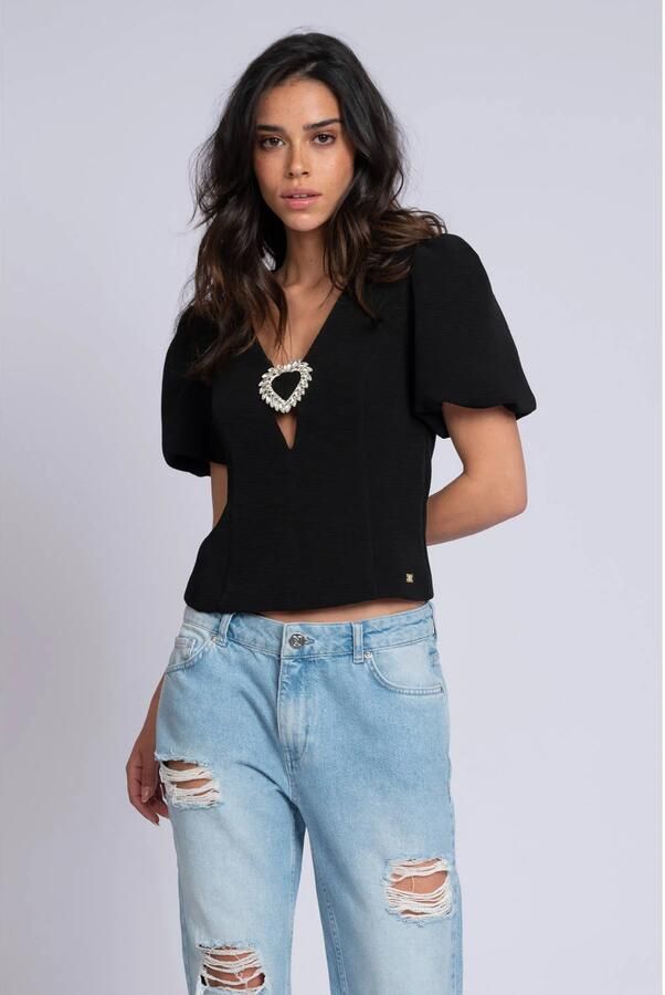 NIKKIE X Franka Vedder top zwart