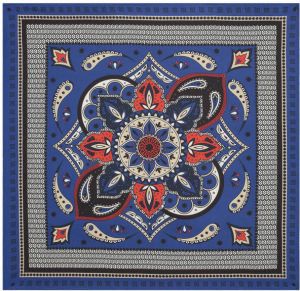 NIKKIE sjaal met paisley print blauw