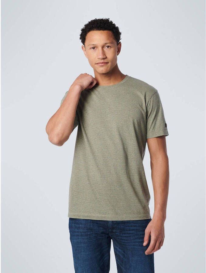 No Excess gemêleerd T-shirt smoke green