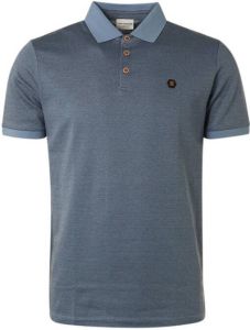 No Excess gemêleerde polo washed blue